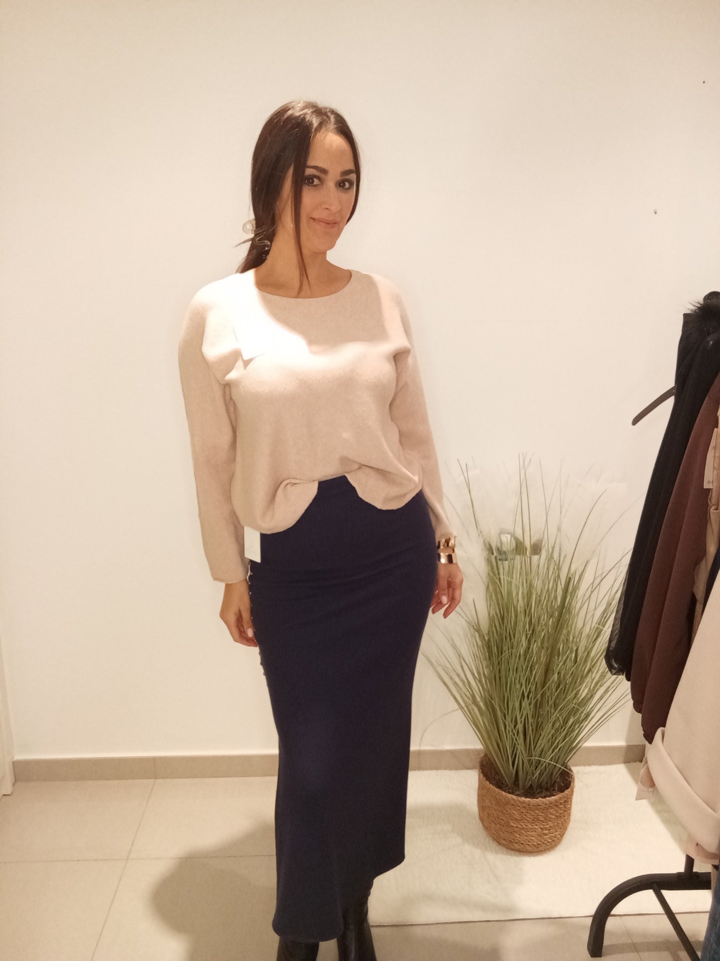 Básico cuello redondo