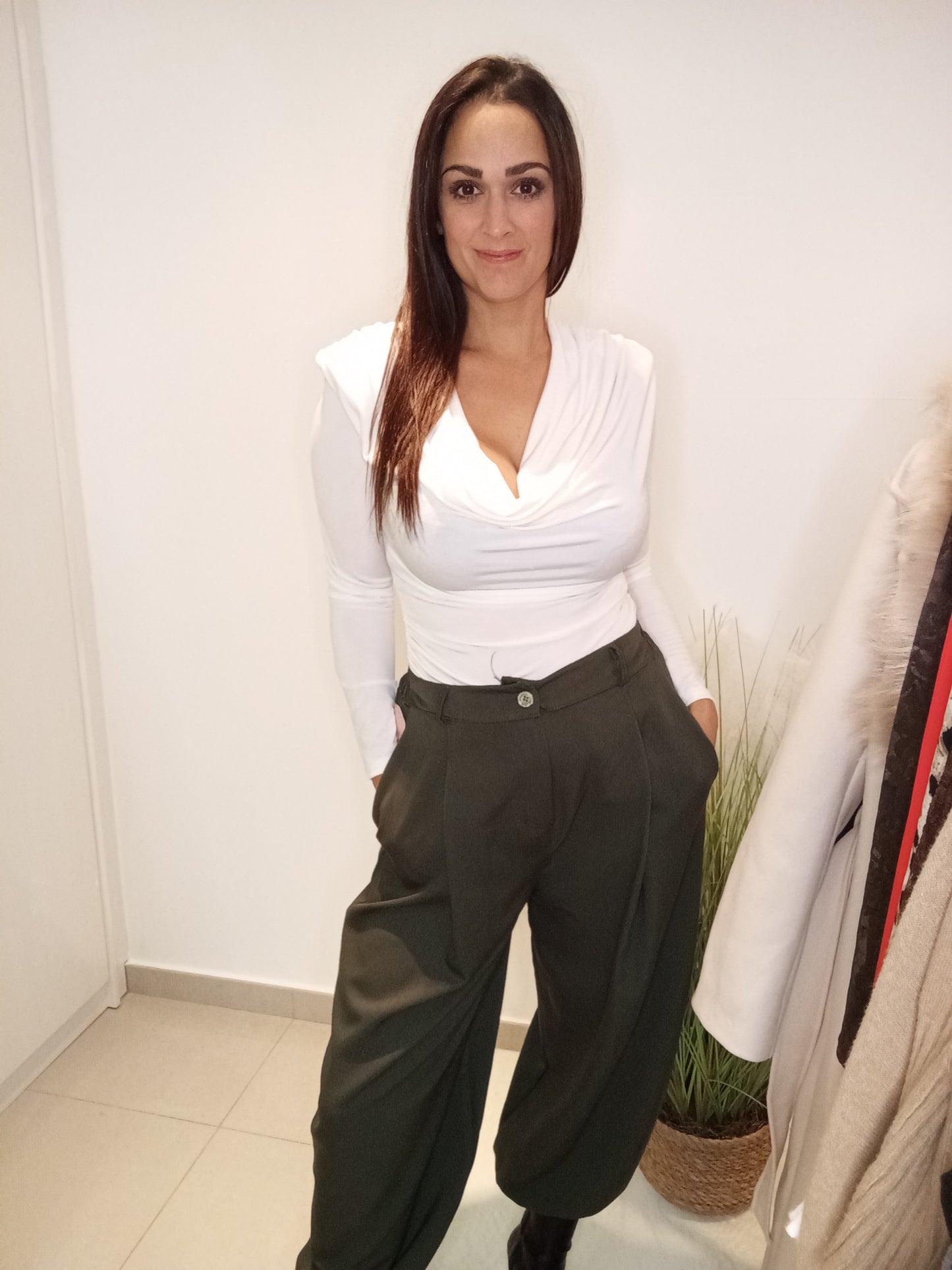 Camiseta escote pronunciado